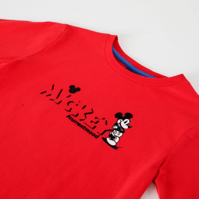 Polera Manga Larga Niño Mickey #Currentmood Rojo Disney-1