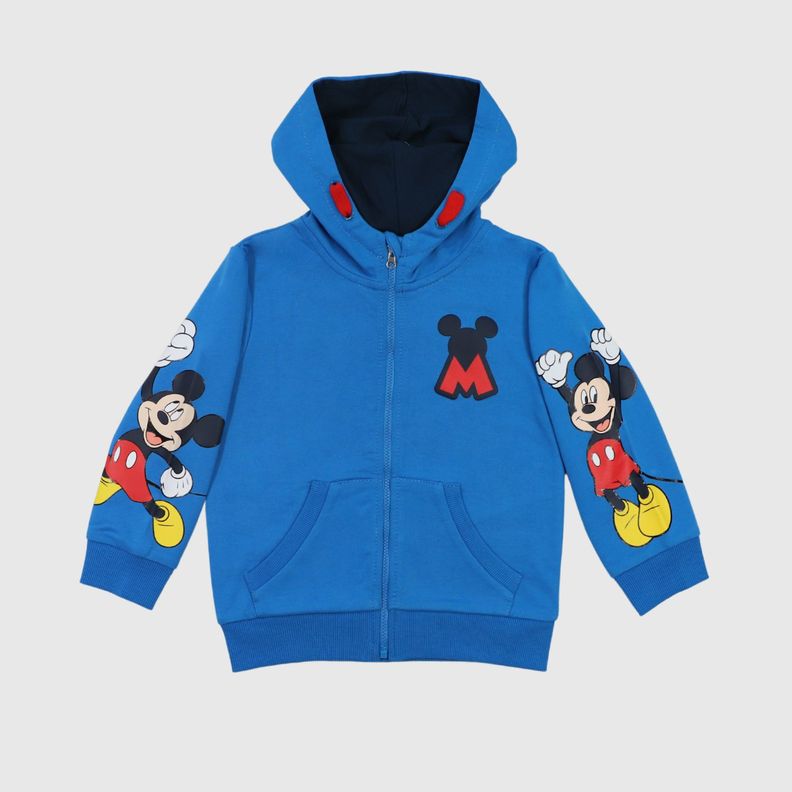 Poleron Niño Mickey Jumping Azul Disney-0