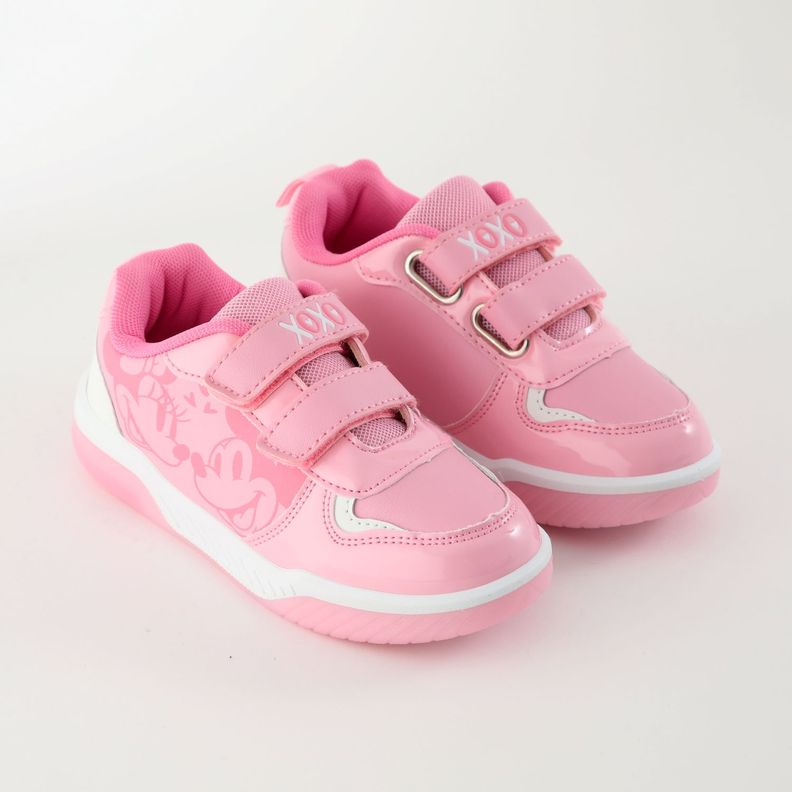Zapatilla Con Luces Niña Love Minnie Rosado Disney-1