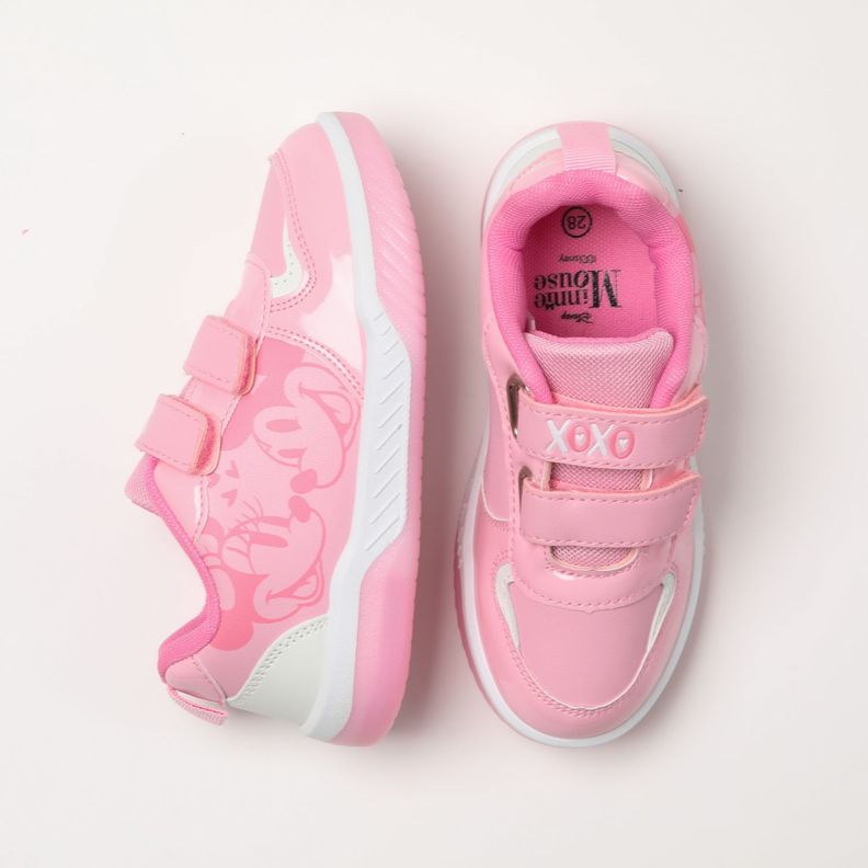Zapatilla Con Luces Niña Love Minnie Rosado Disney-3