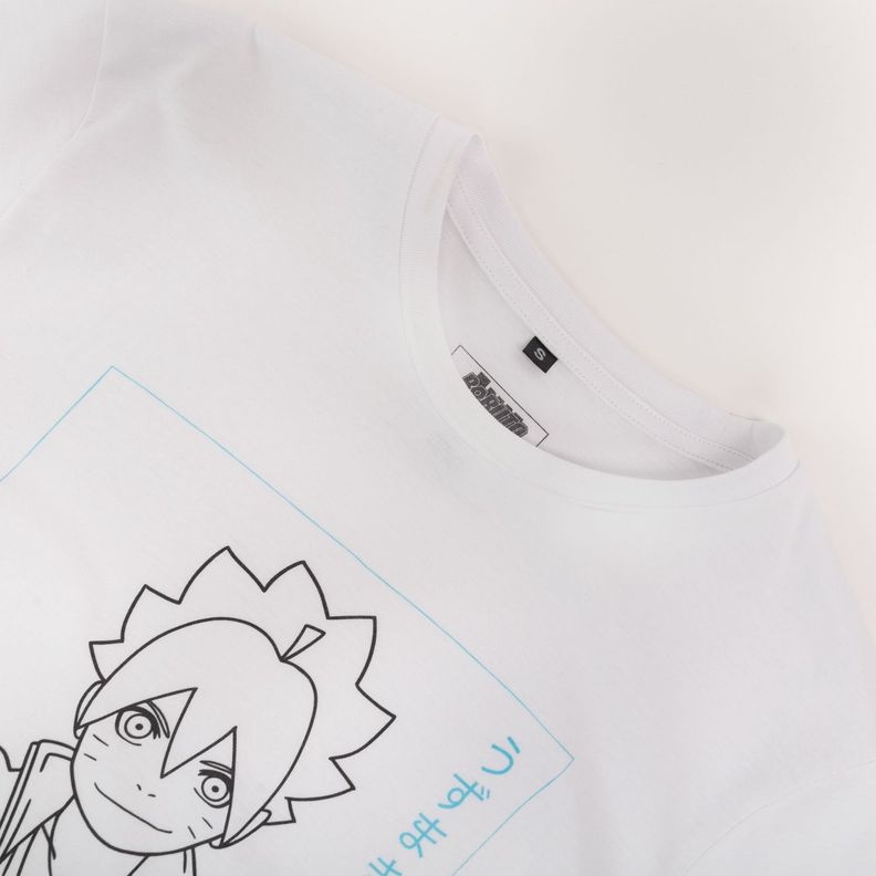 Polera Hombre  Boruto Izumaki Blanco-1