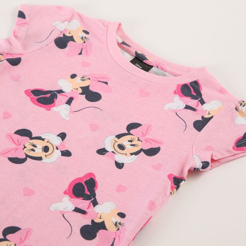 Pijama Corto Niña Minnie Full Print I Rosado Disney-1