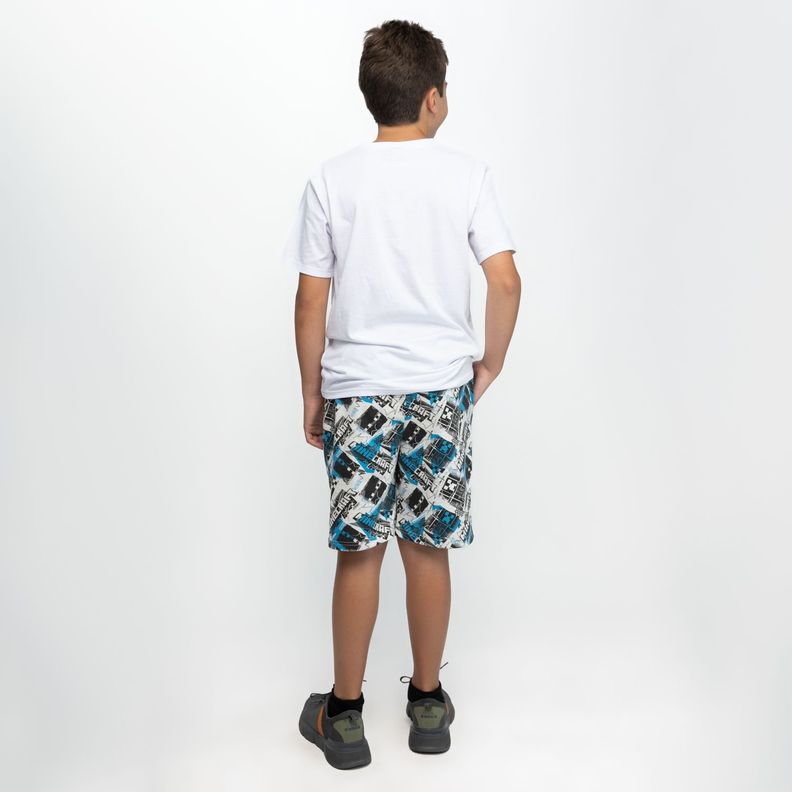 Polera Niño Warden Blanco Minecraft-1