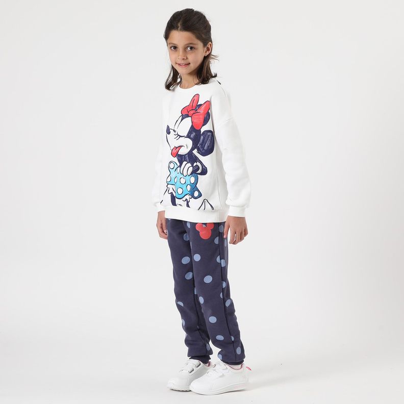 Buzo Niña Minnie Rude Blanco Disney-1