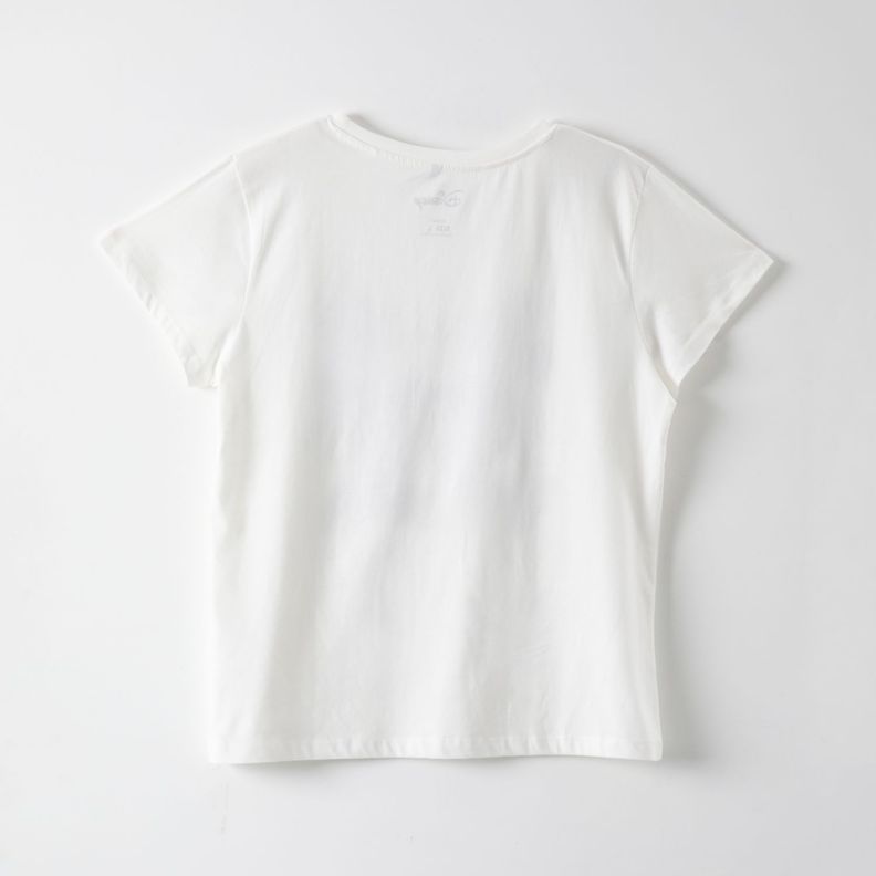Polera Manga Corta Mujer Minnie y Mickey Blanco Disney-2