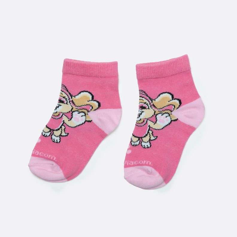 Bipack Niña Calcetin Skye y Everest Rosado Paw Patrol-0