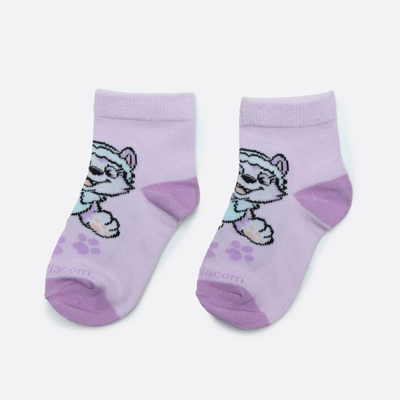Bipack Niña Calcetin Skye y Everest Rosado Paw Patrol-1