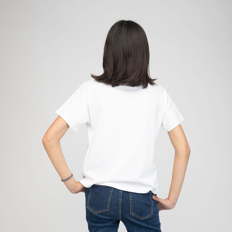 Polera Niña Looney tunes Multifaces Blanco Warner Bross-2