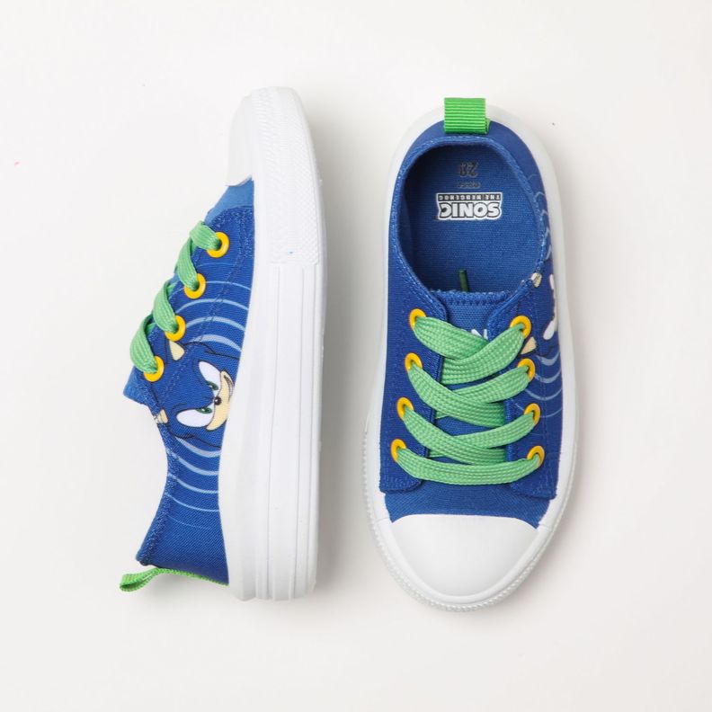 Zapatilla Lona Niño Sonido Azul Sonic-3