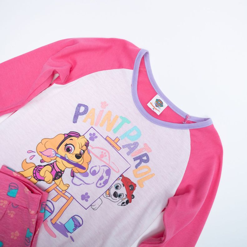 Pijama Niña Party Rosado Paw Patrol-2
