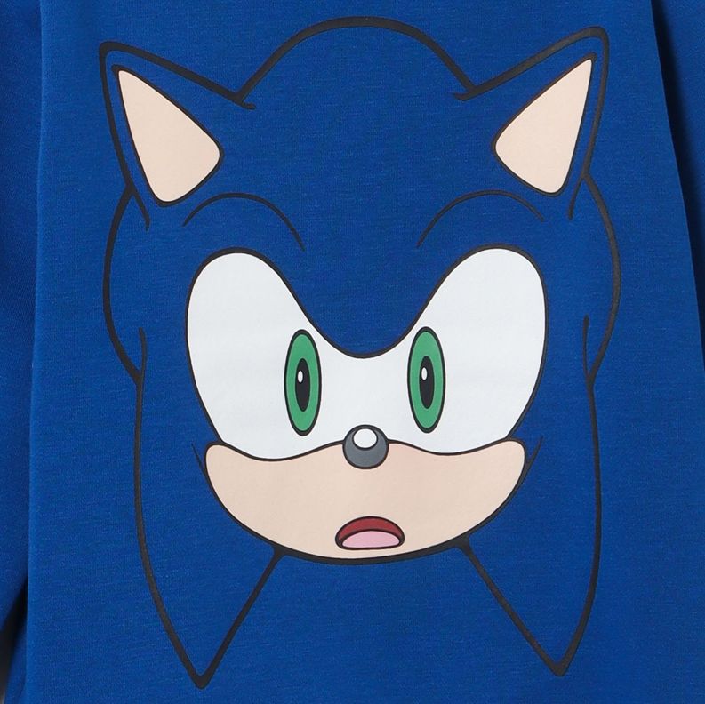 Poleron Niño Sorpresa Azul Sonic-1