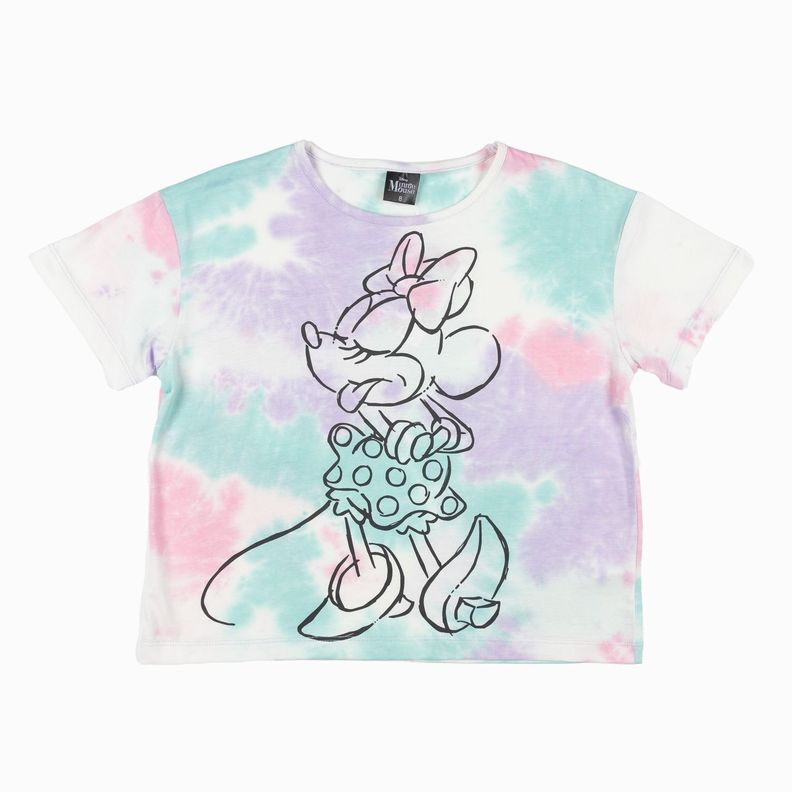 Polera Niña Silueta Minnie Morado Disney-3