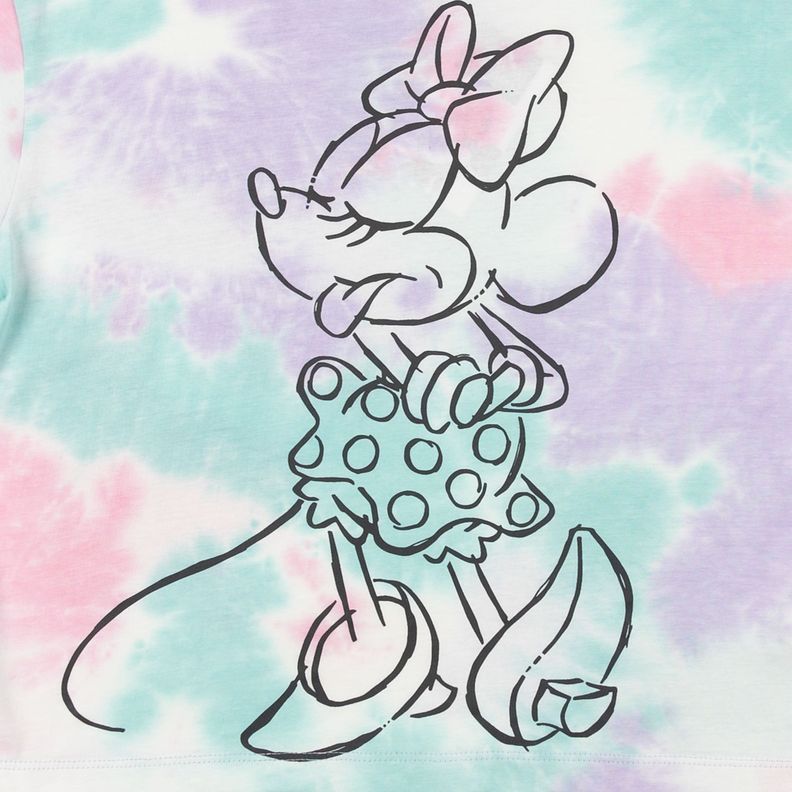 Polera Niña Silueta Minnie Morado Disney-5