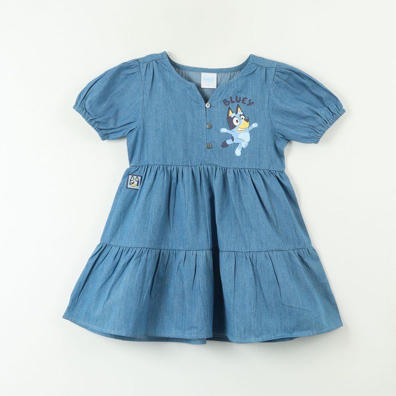 Vestido Niña Denim Cute Azul Bluey