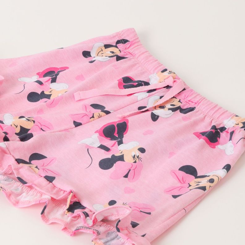 Pijama Corto Niña Minnie Full Print Rosado Disney-2