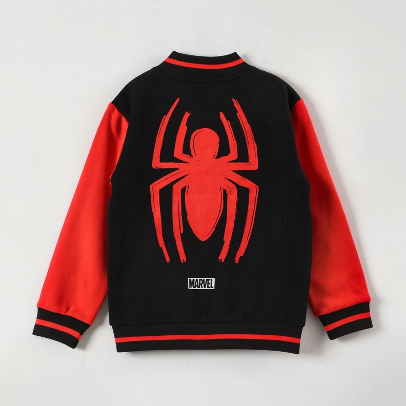Poleron Niño Marvel Spider Back Negro Marvel-2