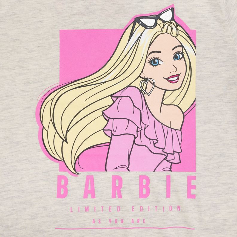 Pijama Corto Niña Coqueta Gris Barbie -1
