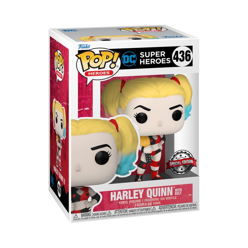 Funko Pop Harley Quinn With Belt DC Comics - 436-1