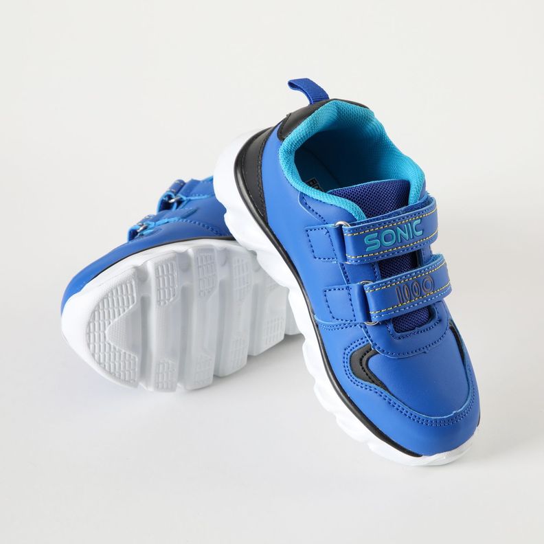 Zapatilla Con Luces Niño Enojado Azul Sonic-2