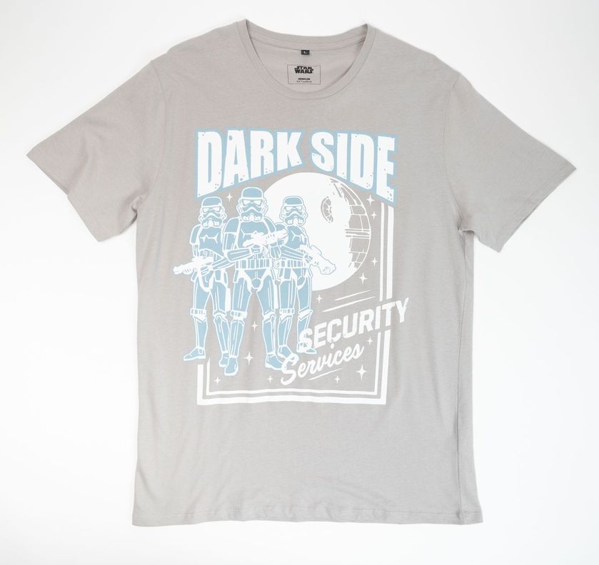 Polera Hombre  Star Wars  Darth Vader Gris-0