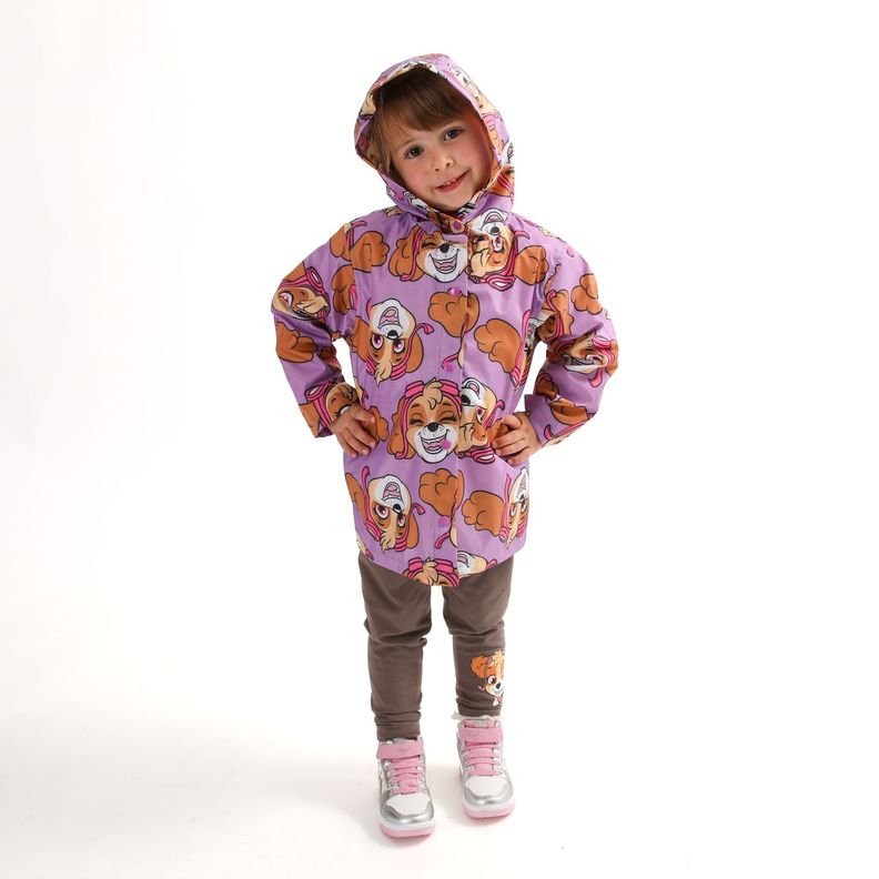 Chaqueta Impermeable Niña Full Sky Faces Lila Paw Patrol-1