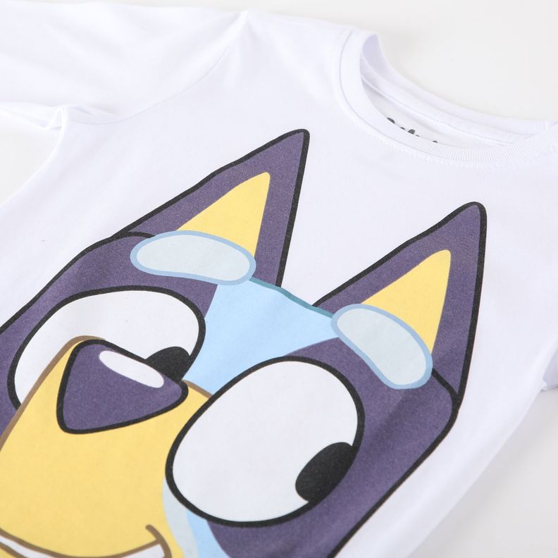 Polera Manga Larga Niño Cara Blanco Bluey-1