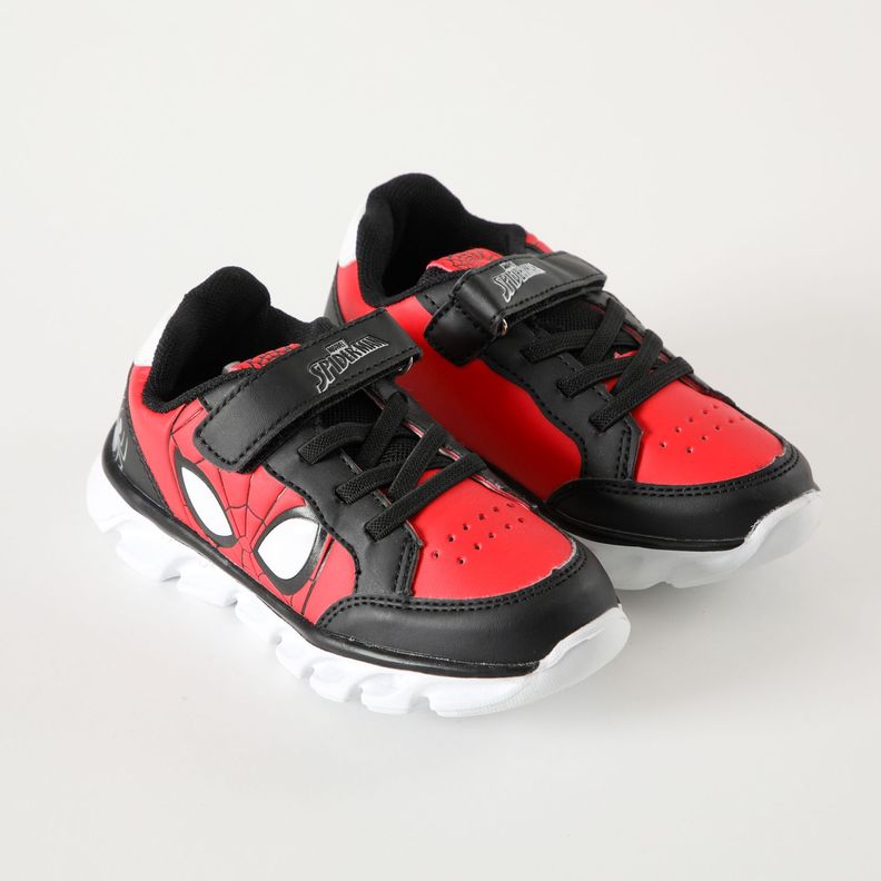 Zapatilla Con Luces Niño Personaje Spiderman Rojo Marvel-1