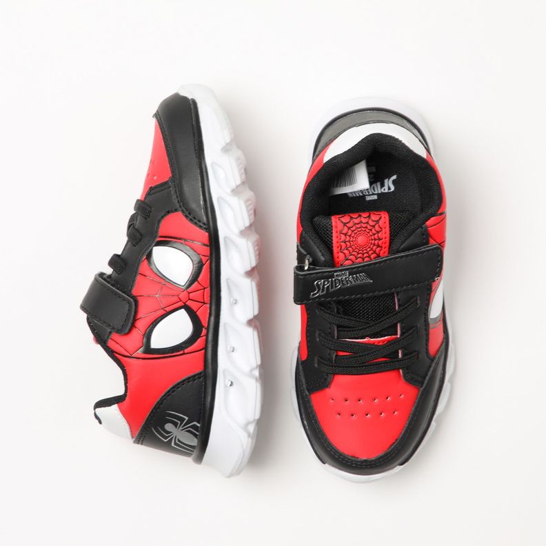 Zapatilla Con Luces Niño Personaje Spiderman Rojo Marvel-3