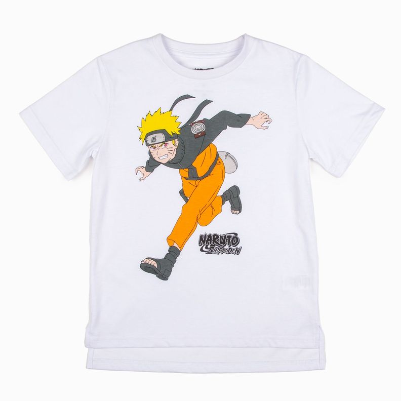 Polera Niño Run Blanca Naruto-0