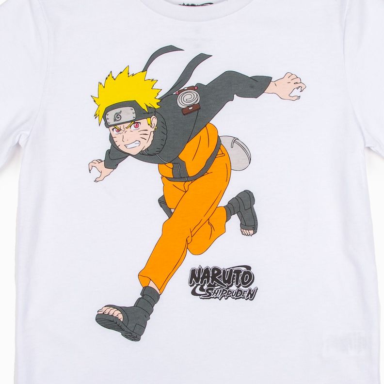 Polera Niño Run Blanca Naruto-2
