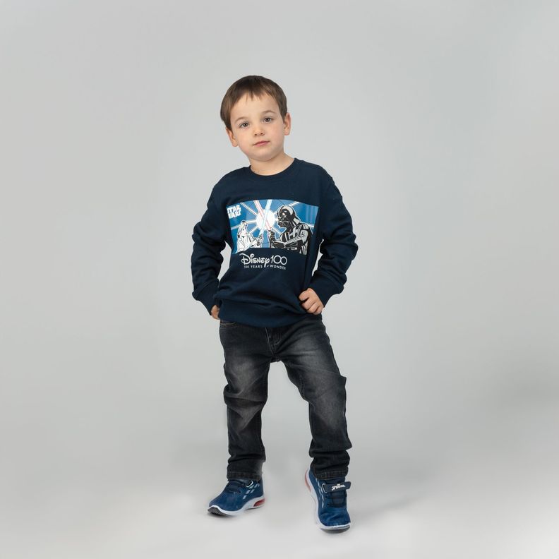 Poleron Niño Disney 100 War Azul Disney-1