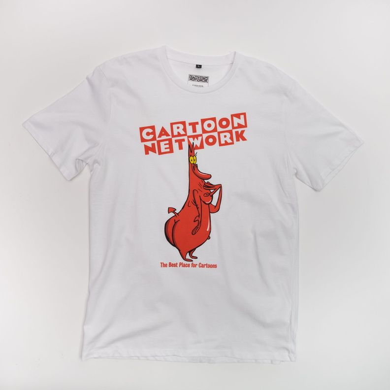 Polera Hombre  Cartoon Network La Vaca Y El Pollito Blanco-0
