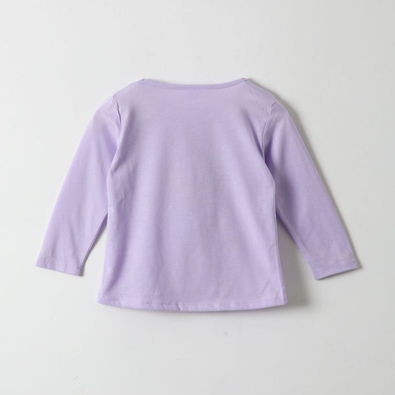 Polera Manga Larga Niña Sorpresa Lila Bluey-2