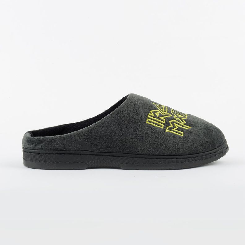 Pantufla Hombre Calaveras Gris Iron Maiden-2