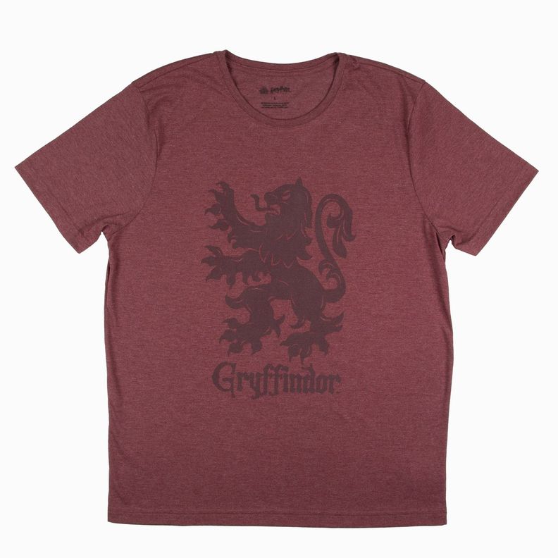 Polera Hombre Gryffindor Burdeo Harry Potter-0