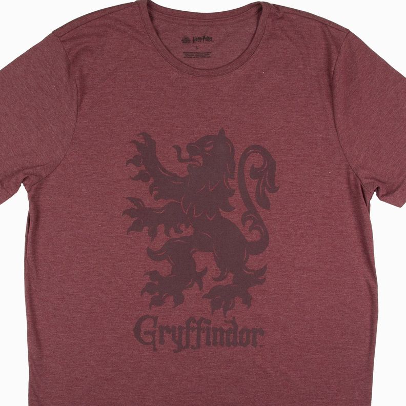 Polera Hombre Gryffindor Burdeo Harry Potter-2