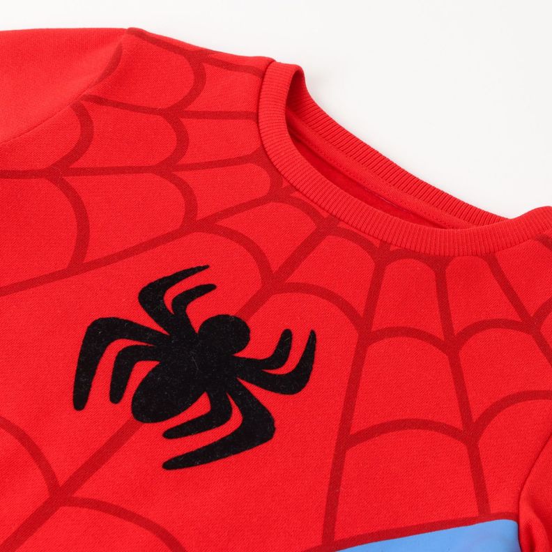 Poleron Cerrado Niño Spiderman Suit Rojo Marvel-1
