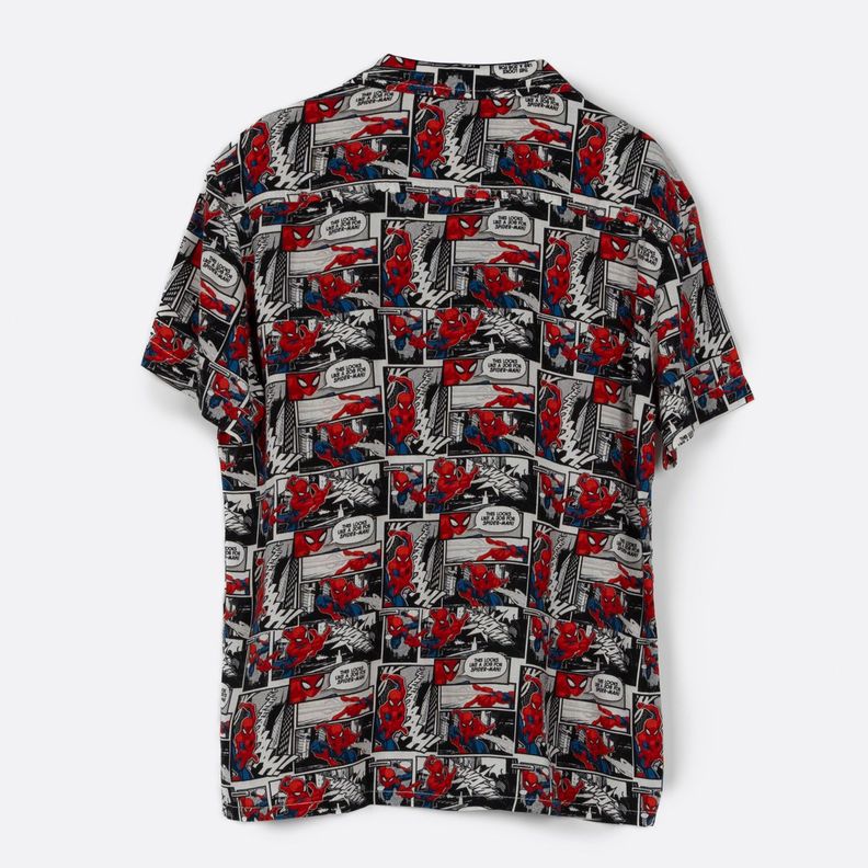 Camisa Niño Spiderman Comic Rojo Marvel-3