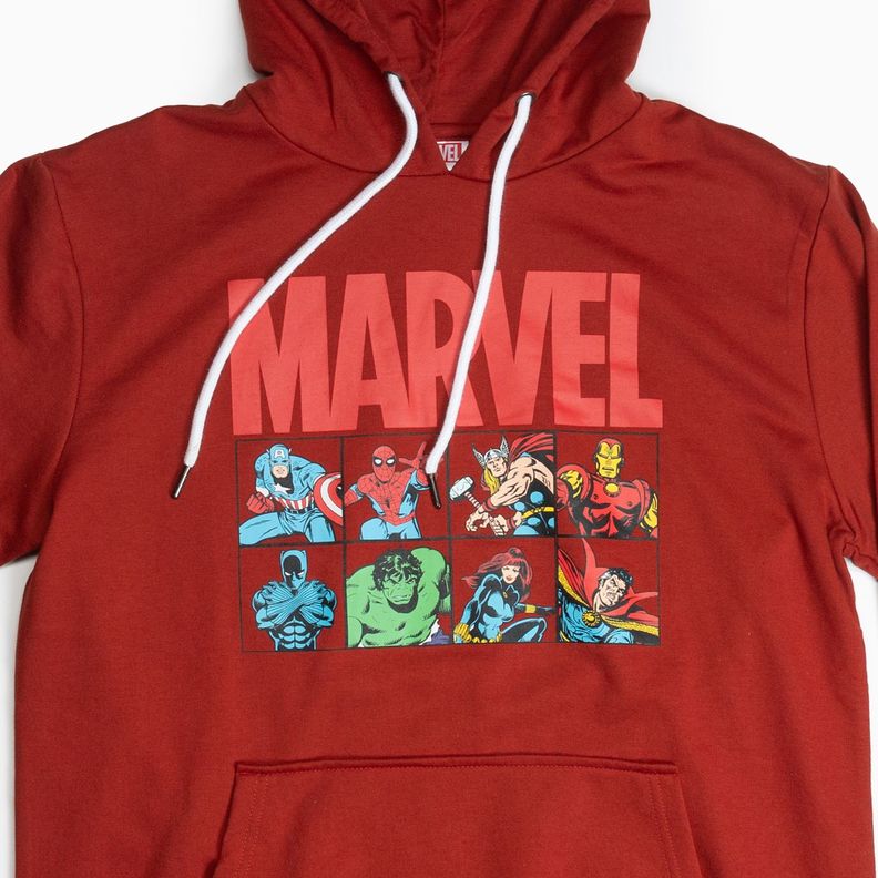 Poleron Hombre Avengers Personajes Rojo Marvel-2
