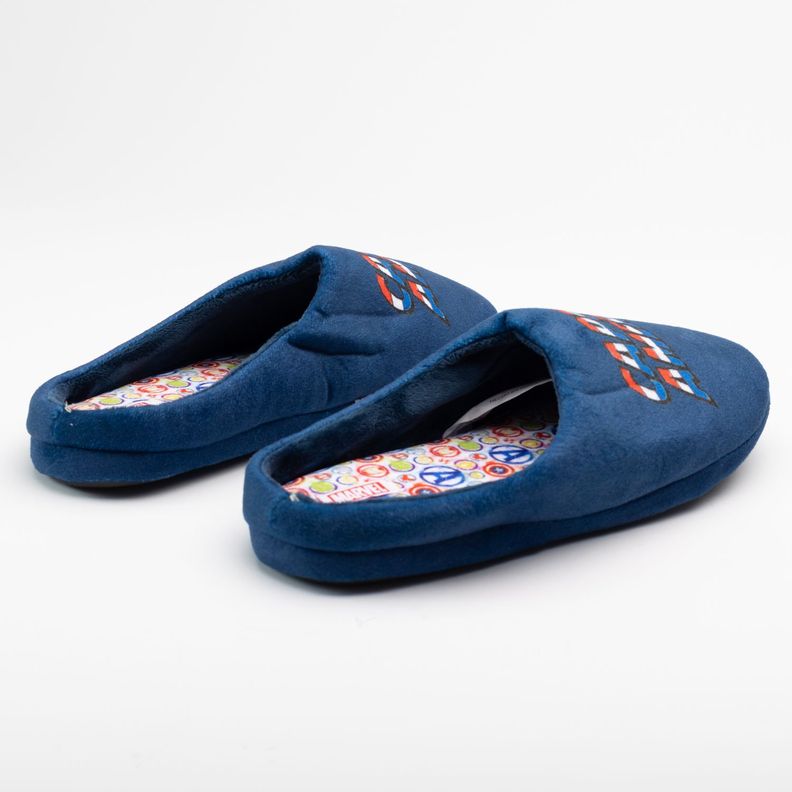 Pantufla Hombre Capitan America Tri Negro Marvel-2