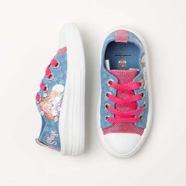 Zapatilla Lona Niña Skye Celeste Paw Patrol-3