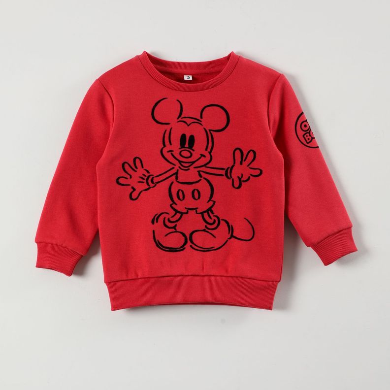 Poleron Cerrado Niño Mickey Current Mode Rojo Disney-0