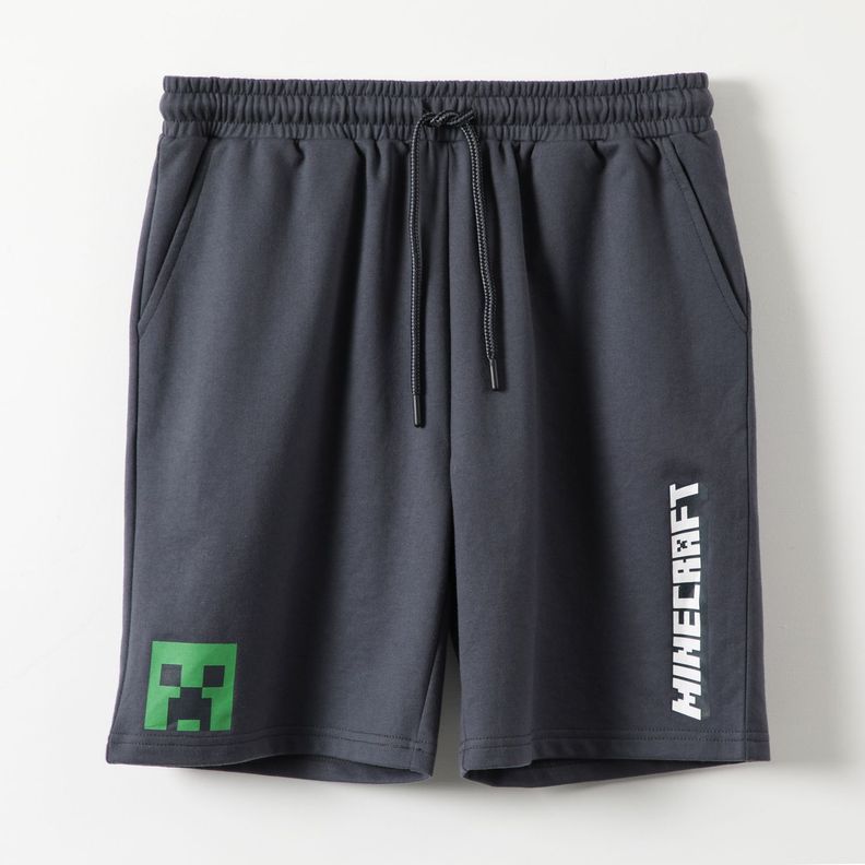 Short Niño Logo Acero Minecraft-2