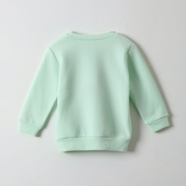 Poleron Cerrado Niña Messy Verde Bluey-2