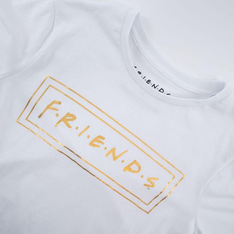 Polera Mujer Logo Blanco Friends-3