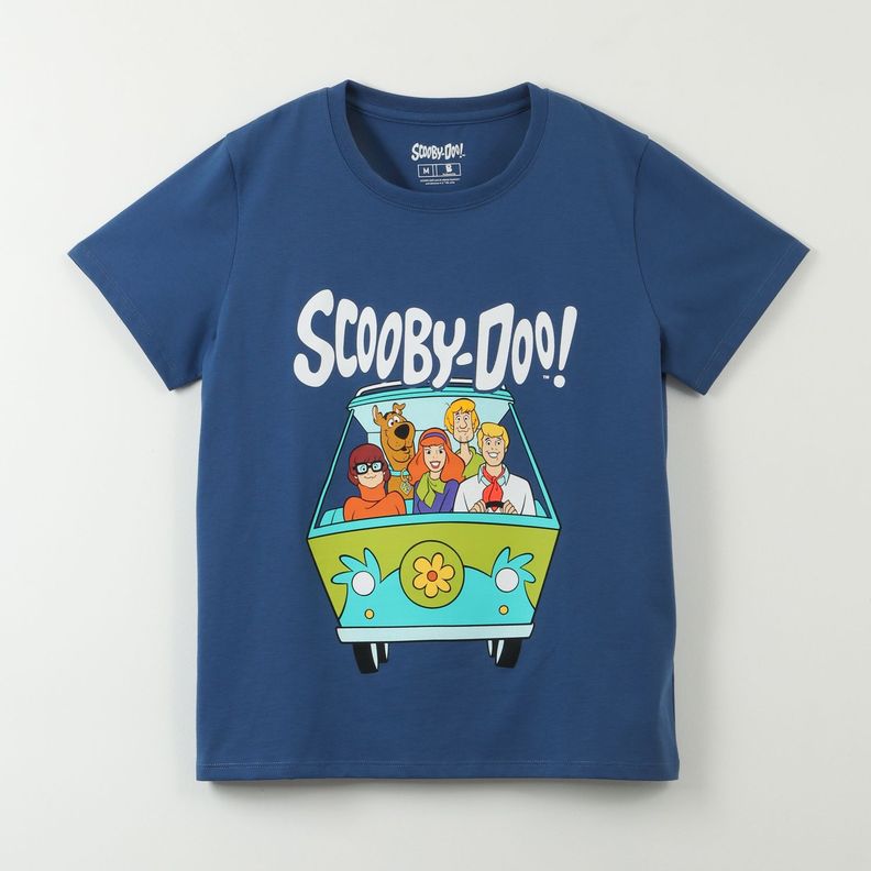 Polera Manga Corta Mujer Van Azul Scooby-Doo-0