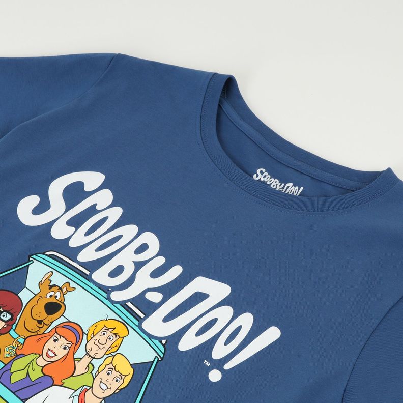Polera Manga Corta Mujer Van Azul Scooby-Doo-1