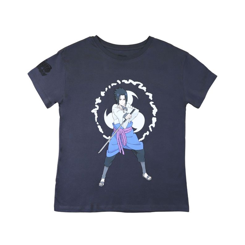 Polera Mujer Sasuke Gris Naruto-0