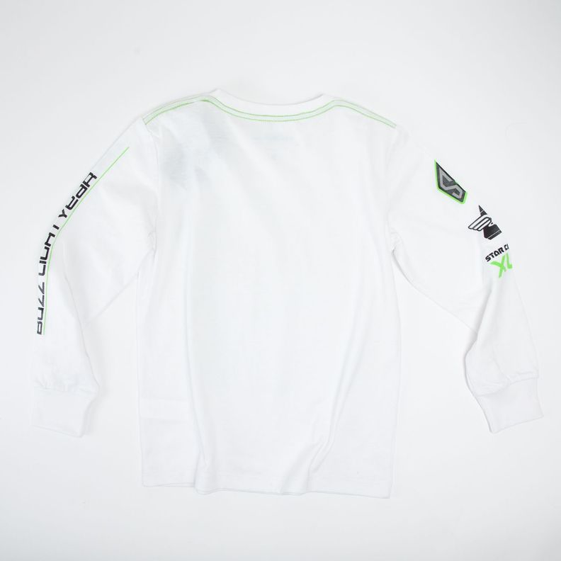 Polera Manga Larga Niño Buzz Fight Blanco Disney-2
