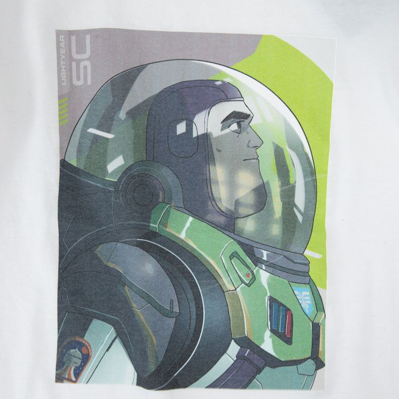 Polera Manga Larga Niño Buzz Fight Blanco Disney-1